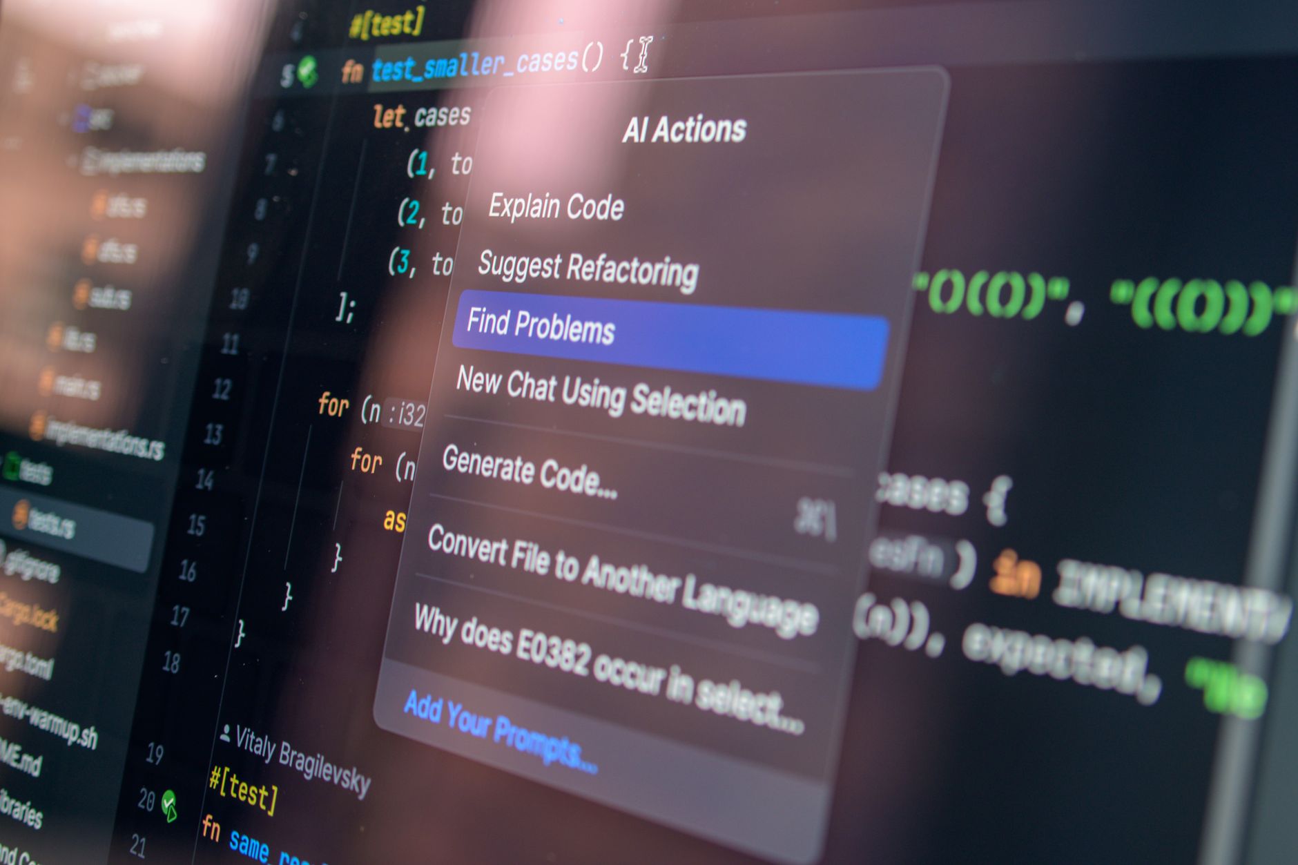 AI parsing job completion notes into structured invoice fields on a monitor